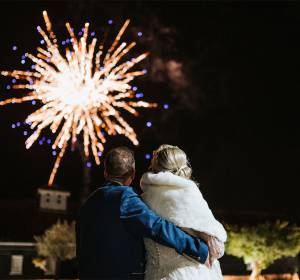 Stunning firework display celebrate your wedding at vaulty manor essex